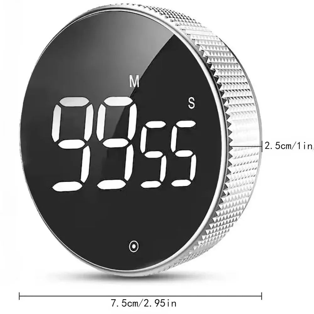 1 Piece Digital Timer Large LED Display Kitchen Reminder Visual Timer Magnetic Countdown Timer for Classroom Cooking Fitness