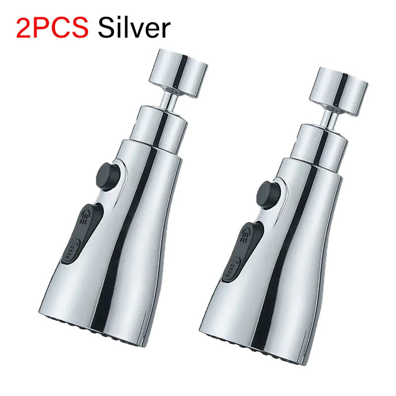 3 In 1 Kitchen Faucet Extender 360 Degree Rotate Pull Out Kitchen Tap Multi-mode Strong Flushing Booster Kitchen Accessories