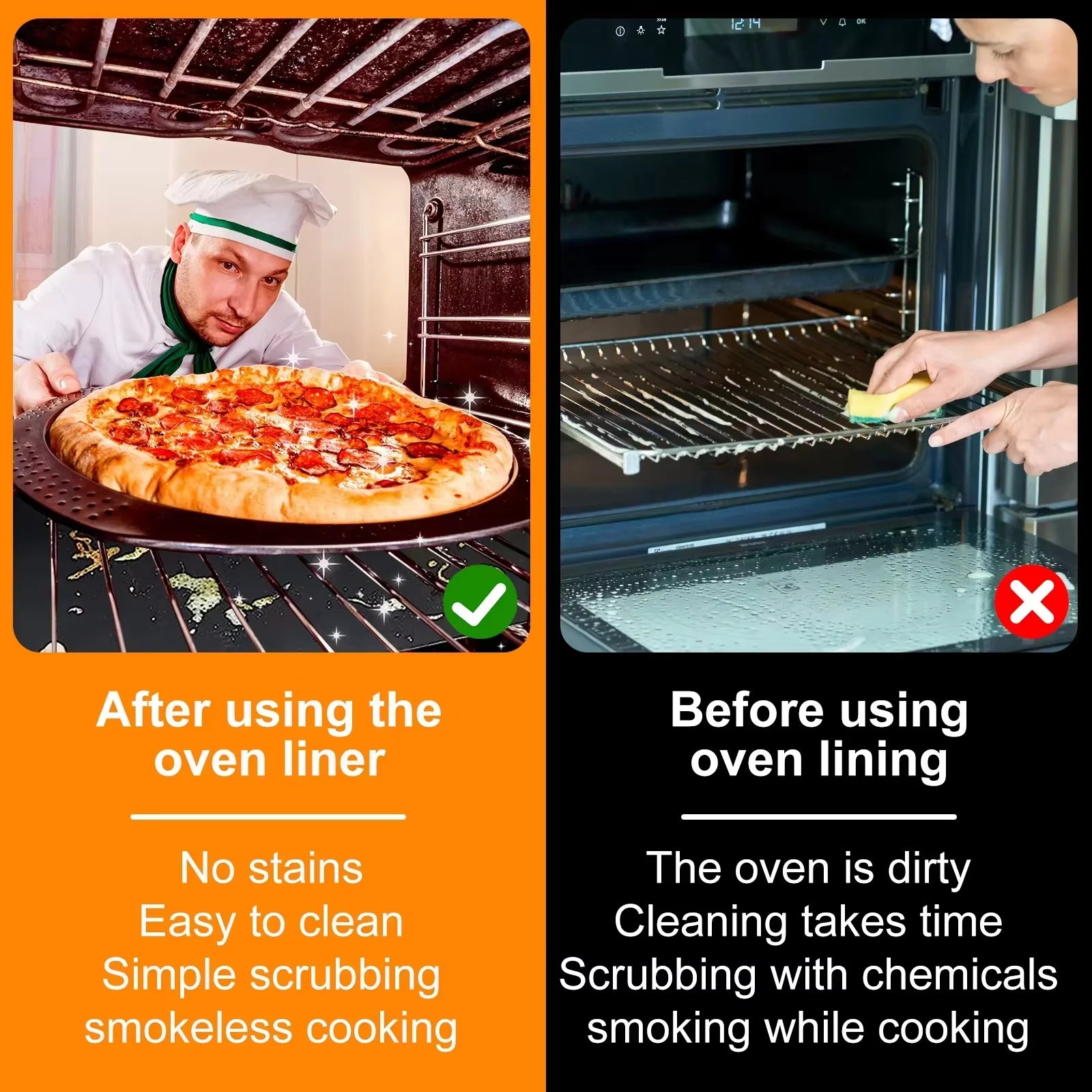 1-10PCS 40x50/33X40cm Oven Liners Grill Mat onStick BBQ Grill Liners Reusable arbecue Baking Liners Cook Pad Microwave Oven Tool